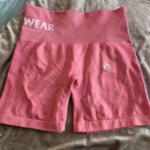 ryderwear seamless coral/light red shorts